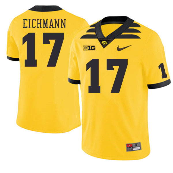 Men #17 Alex Eichmann Iowa Hawkeyes College Football Jerseys Stitched Sale-Gold